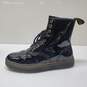Dr. Martens Zavala Patent Leather Combat Boots Black Sz M6/L7 image number 2