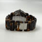 Designer Michael Kors Silver-Tone Tortoise Acrylic Analog Quartz Wristwatch image number 4