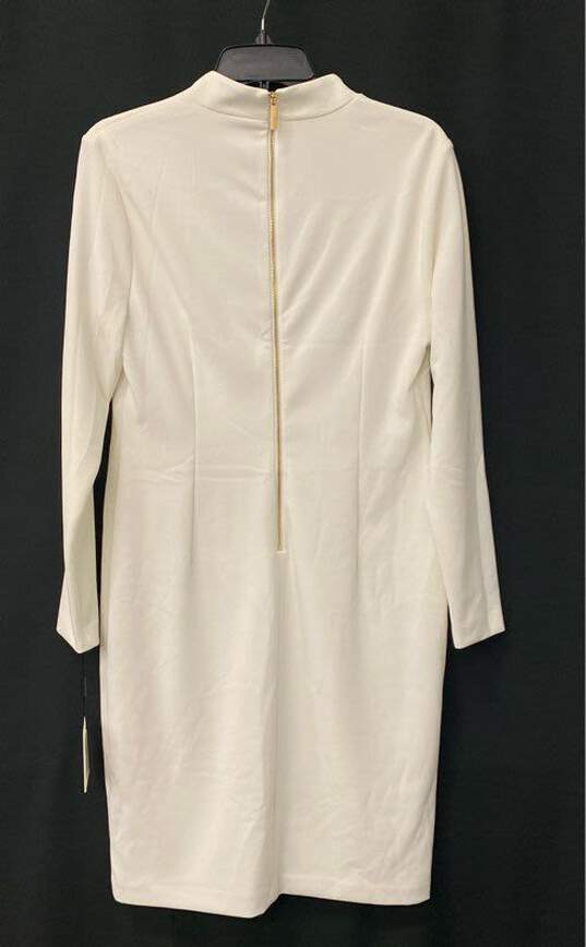 Calvin Klein White Casual Dress - Size 10 image number 2
