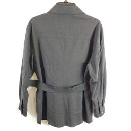 Lacoste Women Charcoal Belted Jacket Sz 42 NWT alternative image