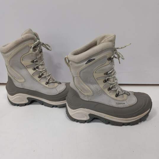 Colombia Men's  Titanium Bugaboot White & Gray Size 9 Boots image number 4
