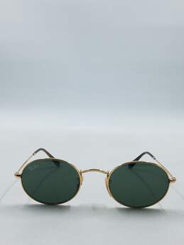 Ray-Ban Gold Oval Sunglasses alternative image