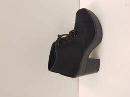 Andrea Black Block Heel Boots Size 8