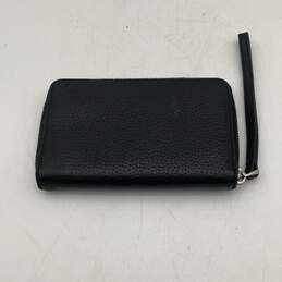 Womens Black Leather Inner Pocket Continental Zip-Around Wallet alternative image