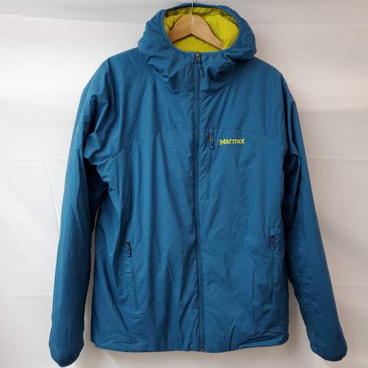 Marmot Blue Full Zip Hooded Jacket Men's XL image number 1