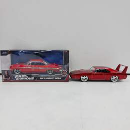 Pair of Jada Fast & Furious 1:24 Scale Model Cars