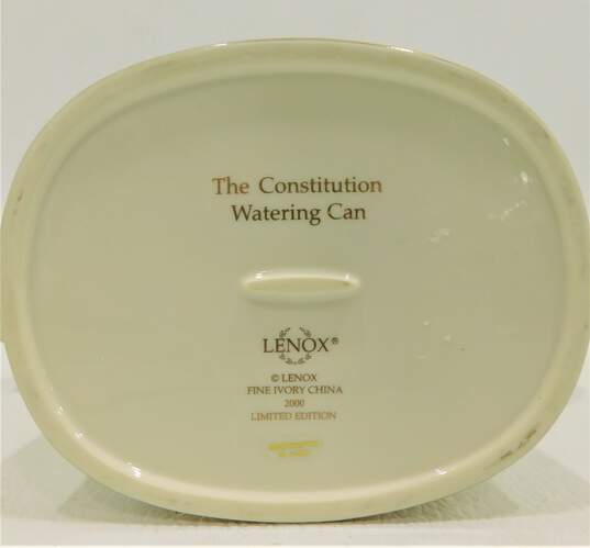 Vintage Lenox Constitution Covered Server Bowl & Watering Can w/ COA image number 6