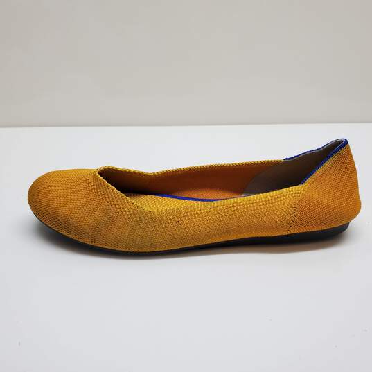 Rothy's The Flat Goldenrod Textile Slip On Ballet Shoes Women’s 8.5 image number 2