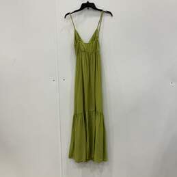 NWT Abercrombie & Fitch Womens Green Spaghetti Strap Sleeveless Maxi Dress XXST alternative image
