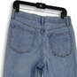 Womens Blue Medium Wash Pockets Stretch Denim Straight Leg Jeans Size 28 image number 4