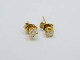 14k Yellow Gold 0.28CTTW Diamond Stud Earrings 0.6g alternative image