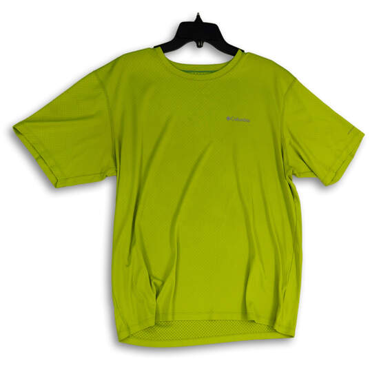 Mens Green Crew Neck Short Sleeve Activewear Pullover T-Shirt Size L/G image number 3