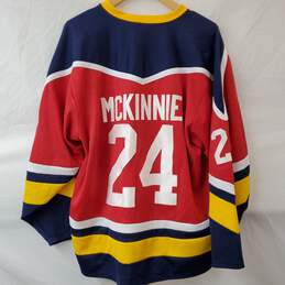 Canada Sports Red Yellow Navy Jersey McKinnie #24 Men's XXL alternative image