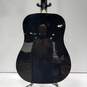 Perry Black 6 String Acoustic Guitar w/ Case image number 8