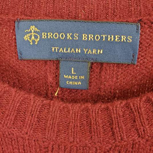 Brooks Brothers Women Maroon Sweater Sz L image number 2