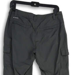 Womens Gray Flat Front Flap Pocket Straight Leg Hiking Pants Size 9