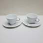 Nespresso Pure Big Game Cups Saucers White Porcelain Coffee Espresso image number 2