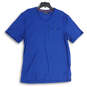Mens Blue V-Neck Chest Pocket Short Sleeve Pullover T-Shirt Size X-Large image number 1
