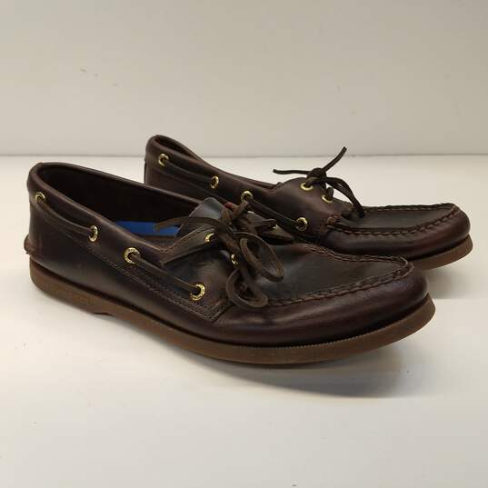 Sperry Top-Sider Boat Shoes Men's Brown Size 10 image number 1