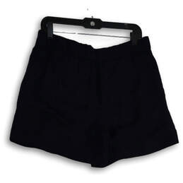 NWT Womens Navy Blue Flat Front Slash Pocket Summer Chino Shorts Size M alternative image
