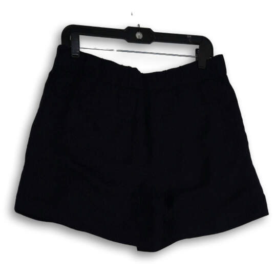 NWT Womens Navy Blue Flat Front Slash Pocket Summer Chino Shorts Size M image number 2