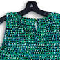 Womens Multicolor Geometric Sleeveless Round Neck Blouse Top Size Large image number 4