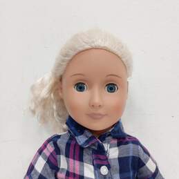 Battat Our Generation Doll Sleepy Eye Blonde Hair w/ Blue Eyes 18" alternative image