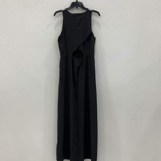 NWT Womens Black Sleeveless Round Neck Sunkissed Maxi Dress Size Large image number 2