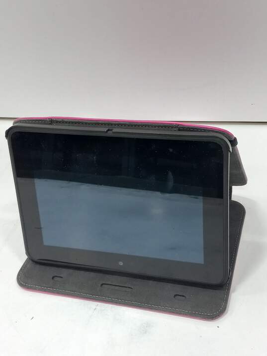 Black Amazon Kindle w/ Pink Case image number 1