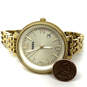 Designer Fossil ES3192 Gold-Tone Round Dial Quartz Analog Wristwatch image number 1
