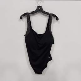 TYR Women's Black 1 Piece Sqneck Swimsuit Size 18 NWT