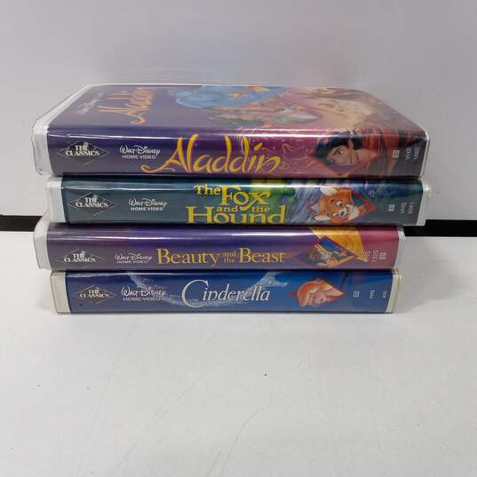 Disney The Classics VHS Animated Movies Assorted 4pc Lot image number 1