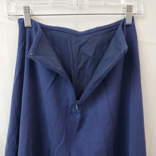 White House Black Market Oscar Twill Soft Blue Midi Skirt Women's 0 image number 3