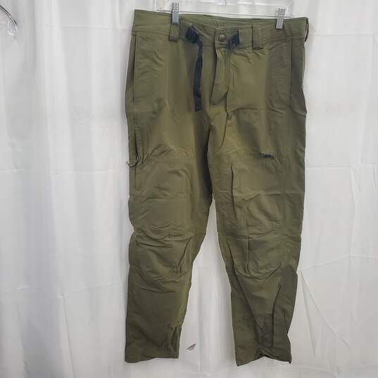 REI Men's Olive Green Hiking Cargo Pants Size 36x32 image number 1