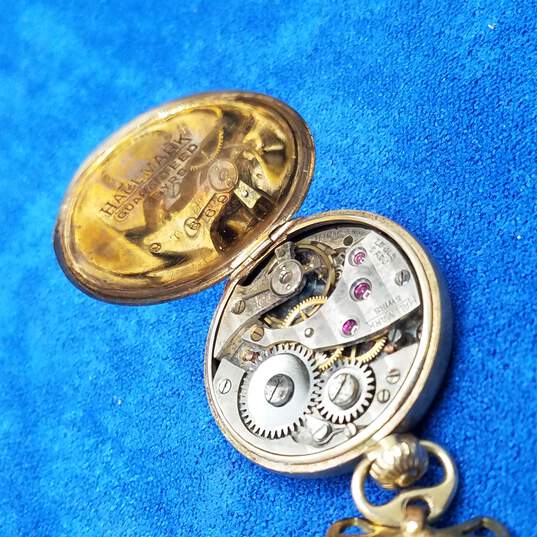 Rare Hallmark Gold Filled 15 Jewel Vintage Wind-Up Watch 11.1g image number 8