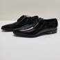 AUTHENTICATED Versace Black Leather Derby Dress Shoes Size 41 image number 3