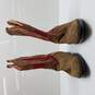 WOMENS OLD WEST RED LEATHER WESTERN BOOTS SIZE 5D image number 3
