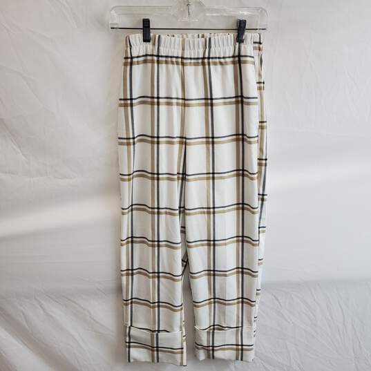 Zara Cuffed Plaid Pants Women's Size XS image number 1