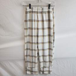 Zara Cuffed Plaid Pants Women's Size XS