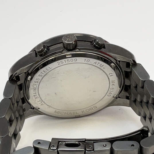 Designer Michael Kors Mercer MK-8086 Stainless Steel Analog Wristwatch image number 4