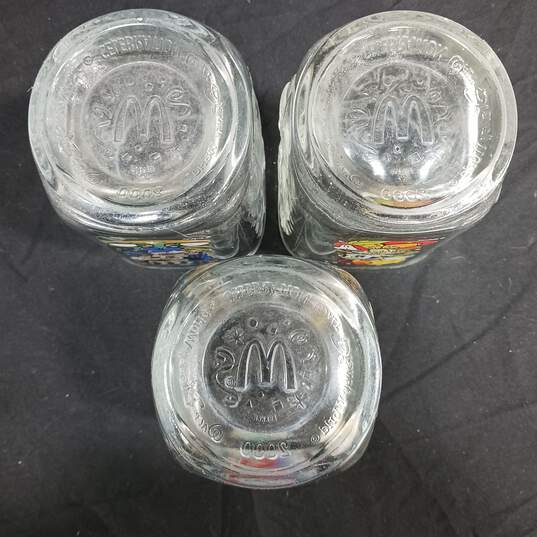Bundle of 3 2000's McDonalds Mickey Mouse Glass image number 3