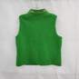 Lisa International Green Boiled Wool Full Zip Vest Size L image number 2