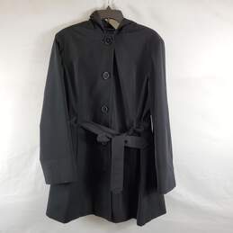 London Fog Women Black Trench Coat XL