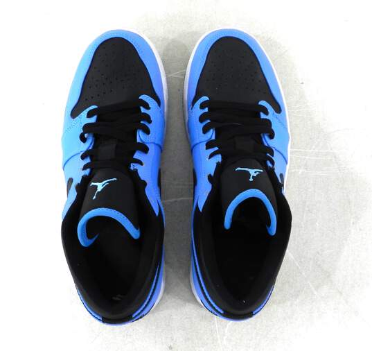 Air Jordan 1 Low University Blue Black Women's Shoe Size 7.5 image number 2