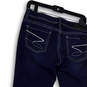 Womens Blue Dark Wash Pockets Regular Fit Denim Bootcut Jeans Size 8 image number 4