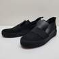 AUTHENTICATED Balenciaga Black Leather and Knit Sneakers Mens Size 46 image number 2