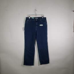 NWT Womens Relaxed Fit Stretch Stone Wash Straight Leg Jeans Size 14M