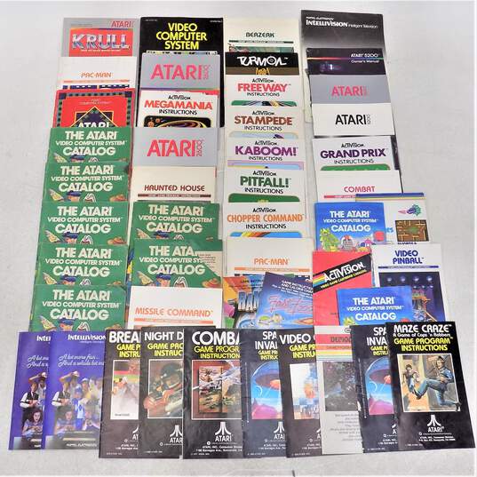 52 Atari 2600/5200 Intellivision Game Manuals/Catalogs Krull Pac-Man image number 1