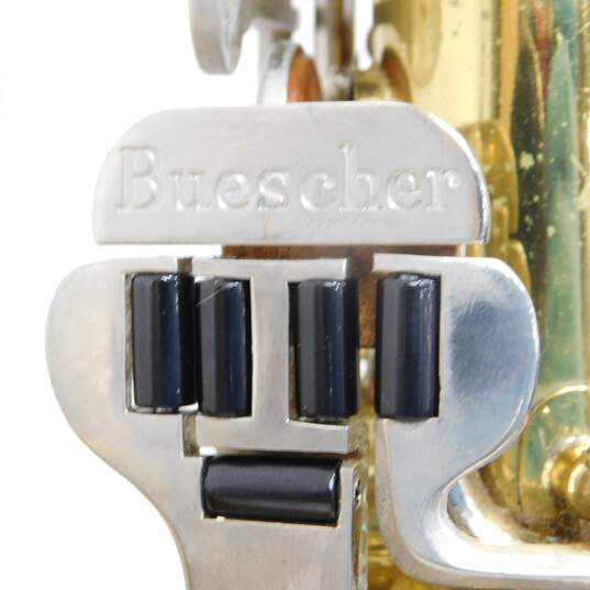 Buescher Brand S-33 Aristocrat Model Alto Saxophone w/ Case and Accessories image number 9