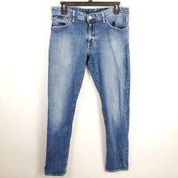 Armani Exchange Women Blue Straight Leg Jeans Sz 32
